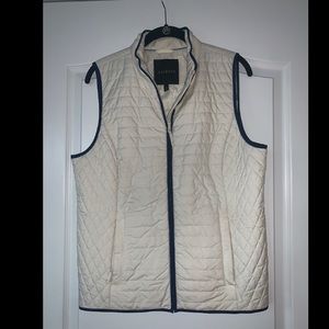 Ivory Slim Puffer Vest